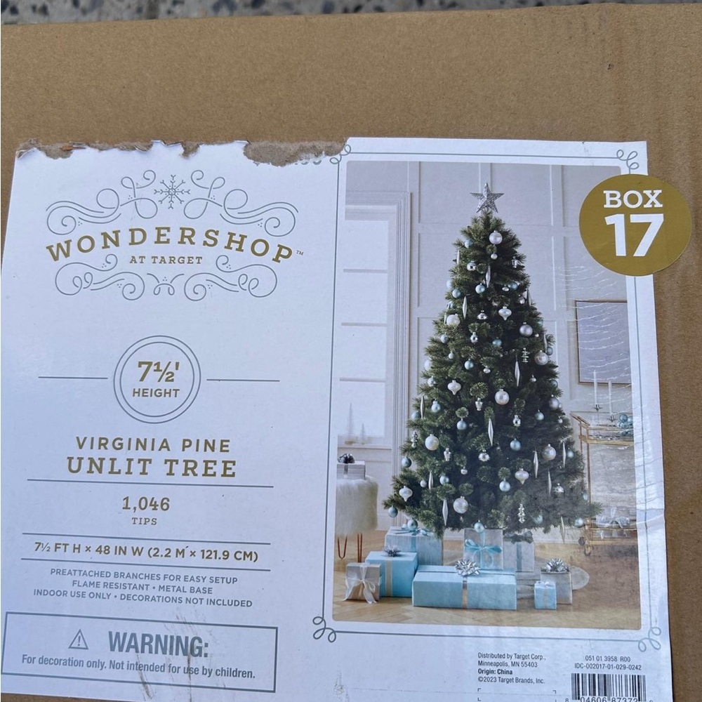 Wondershop Virginia Pine Unlit Tree - Green